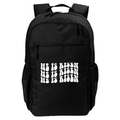 He Is Risen Jesus Retro Groovy Easter Backpack