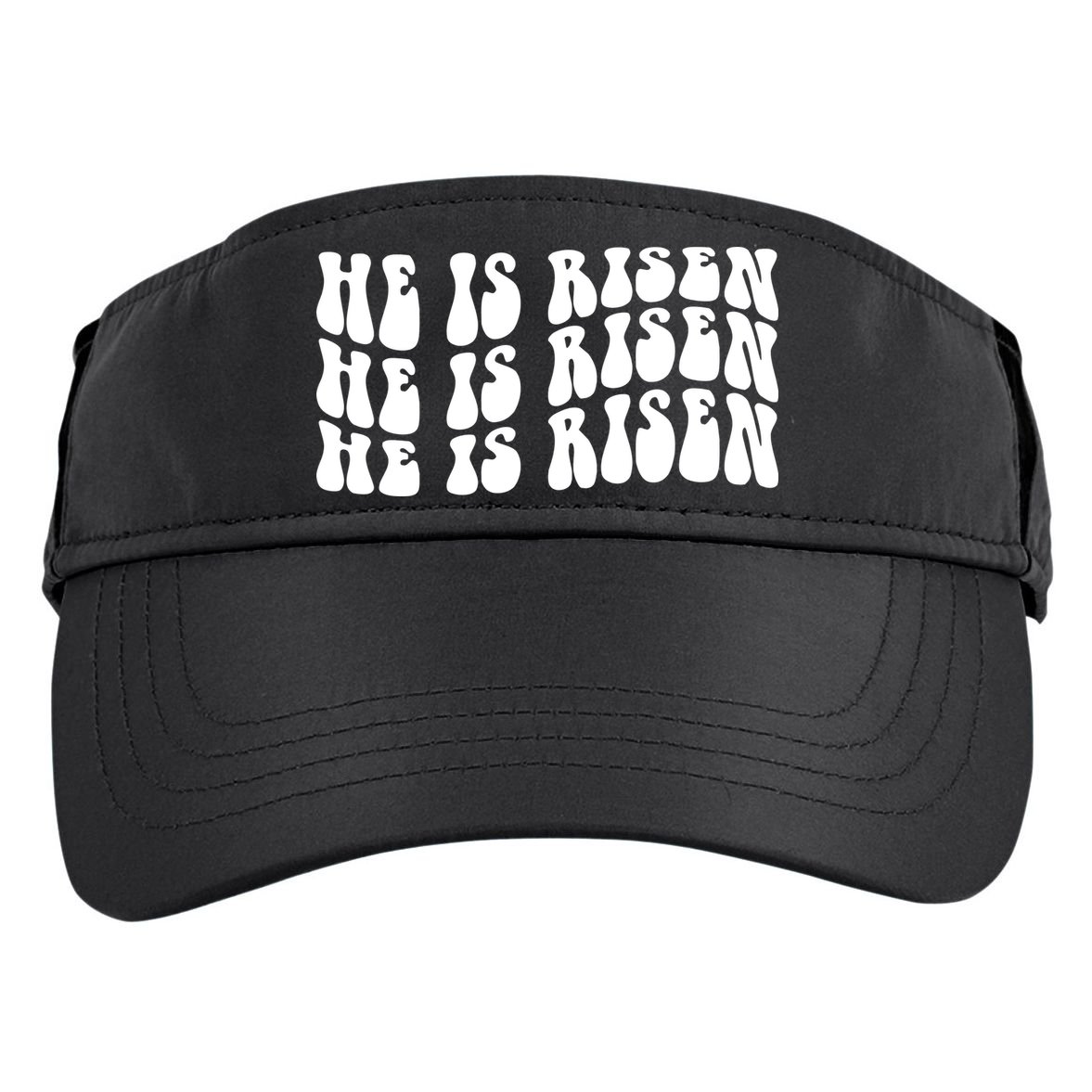 He Is Risen Jesus Retro Groovy Easter Adult Drive Performance Visor
