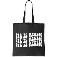 He Is Risen Jesus Retro Groovy Easter Bag