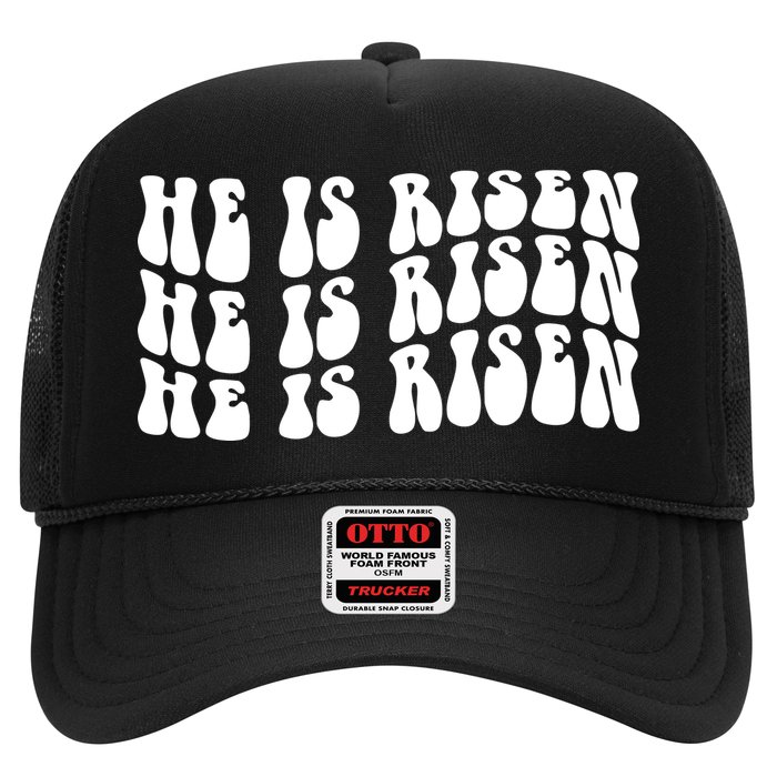 He Is Risen Jesus Retro Groovy Easter Hat