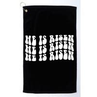 He Is Risen Jesus Retro Groovy Easter Golf Towel