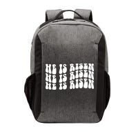 He Is Risen Jesus Retro Groovy Easter Vector Backpack