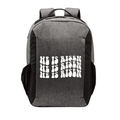 He Is Risen Jesus Retro Groovy Easter Vector Backpack