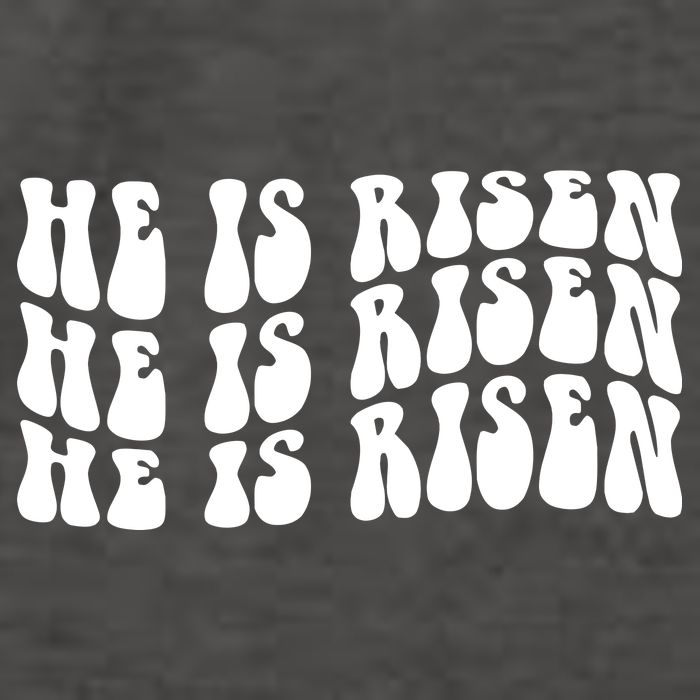 He Is Risen Jesus Retro Groovy Easter Vector Backpack