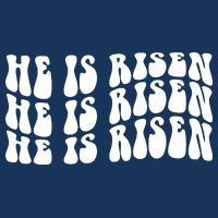 He Is Risen Jesus Retro Groovy Easter Infant Baby Jersey Bodysuit