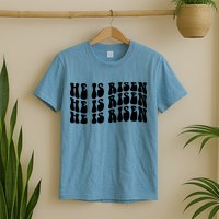 He Is Risen Jesus Retro Groovy Easter T-Shirt