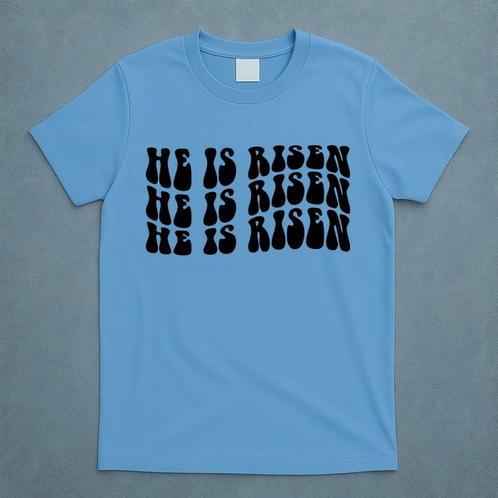 He Is Risen Jesus Retro Groovy Easter T-Shirt