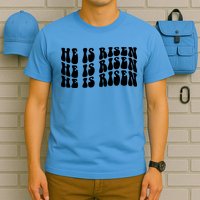 He Is Risen Jesus Retro Groovy Easter T-Shirt