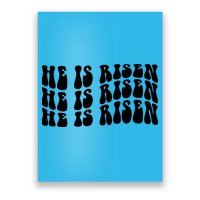 He Is Risen Jesus Retro Groovy Easter Poster