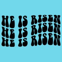 He Is Risen Jesus Retro Groovy Easter Poster