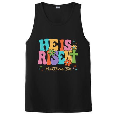 He Is Risen Jesus Christian Happy Easter Women PosiCharge Competitor Tank