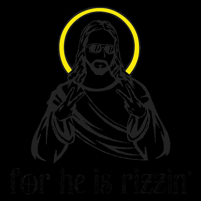 He Is Rizzin Funny Christian Religious Easter Sunday 16oz Travel Tumbler