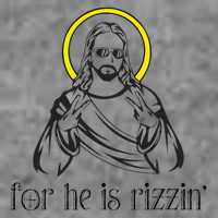 He Is Rizzin Funny Christian Religious Easter Sunday Toddler Sweatshirt