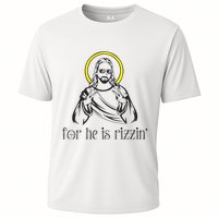 He Is Rizzin Funny Christian Religious Easter Sunday Performance Shirt