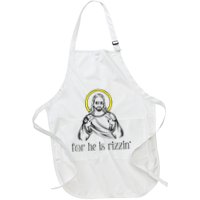 He Is Rizzin Funny Christian Religious Easter Sunday Apron
