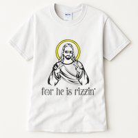 He Is Rizzin Funny Christian Religious Easter Sunday Tall T-Shirt