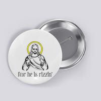 He Is Rizzin Funny Christian Religious Easter Sunday Button