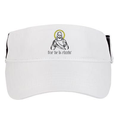 He Is Rizzin Funny Christian Religious Easter Sunday Adult Drive Performance Visor