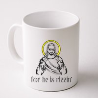 He Is Rizzin Funny Christian Religious Easter Sunday Mug