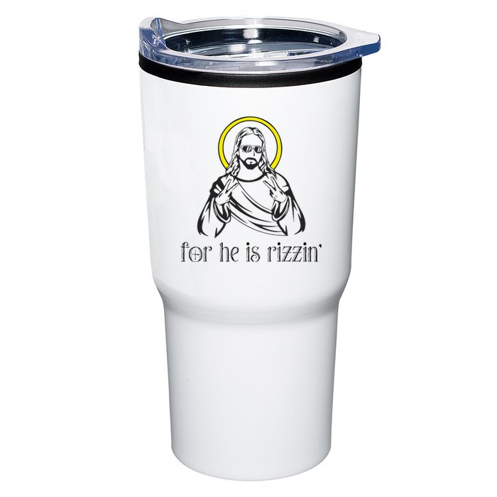 He Is Rizzin Funny Christian Religious Easter Sunday Tumbler