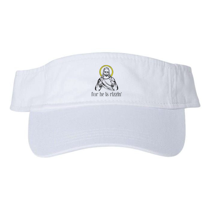 He Is Rizzin Funny Christian Religious Easter Sunday Visor