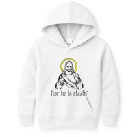He Is Rizzin Funny Christian Religious Easter Sunday Kids Hoodie