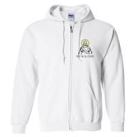 He Is Rizzin Funny Christian Religious Easter Sunday Full Zip Hoodie