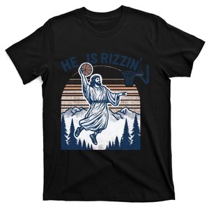 He Is Rizzin Basketball Jesus T-Shirt