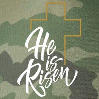 He Is Risen Easter Cross Christian Legacy Tie Dye Trucker Hat