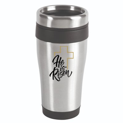He Is Risen Easter Cross Christian 16oz Travel Tumbler