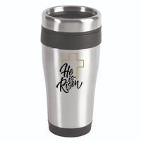 He Is Risen Easter Cross Christian 16oz Travel Tumbler