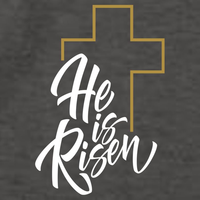 He Is Risen Easter Cross Christian Vector Backpack