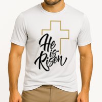 He Is Risen Easter Cross Christian Performance Shirt