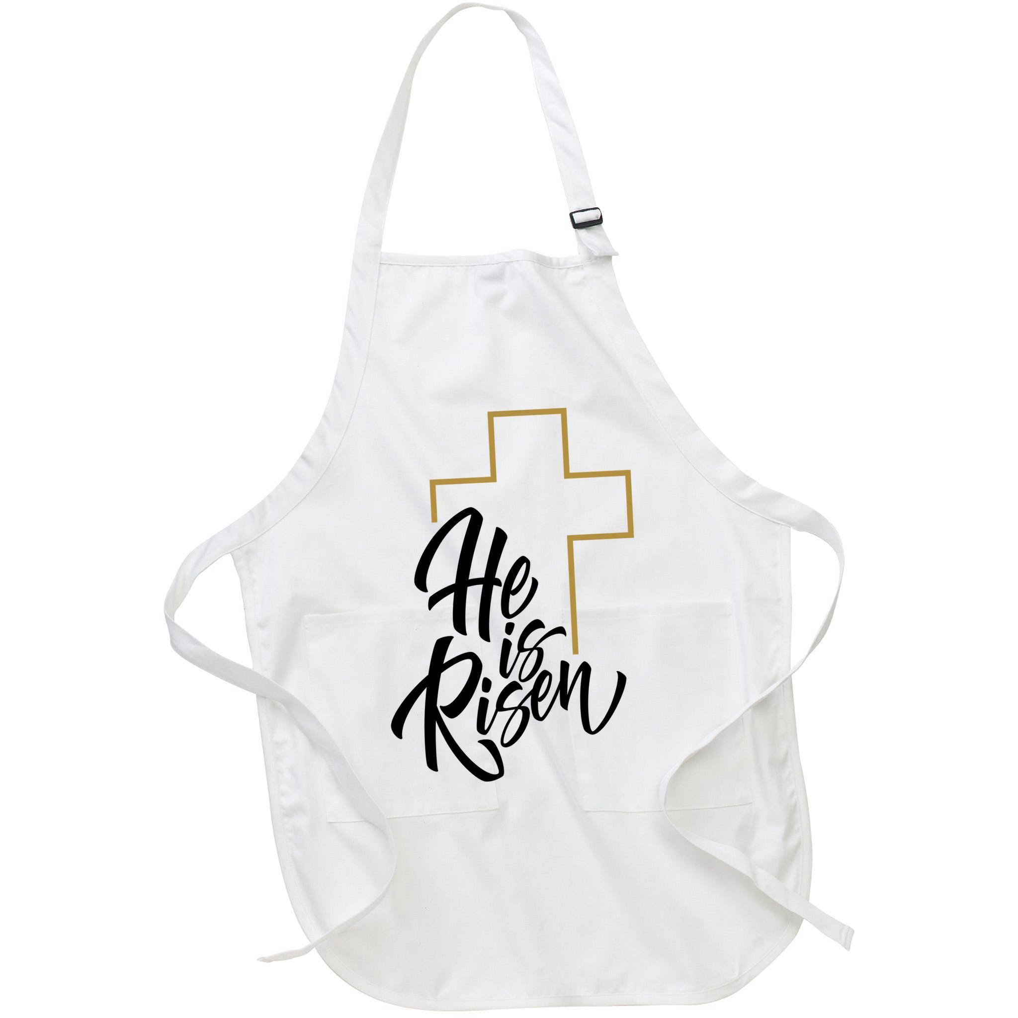 He Is Risen Easter Cross Christian Apron