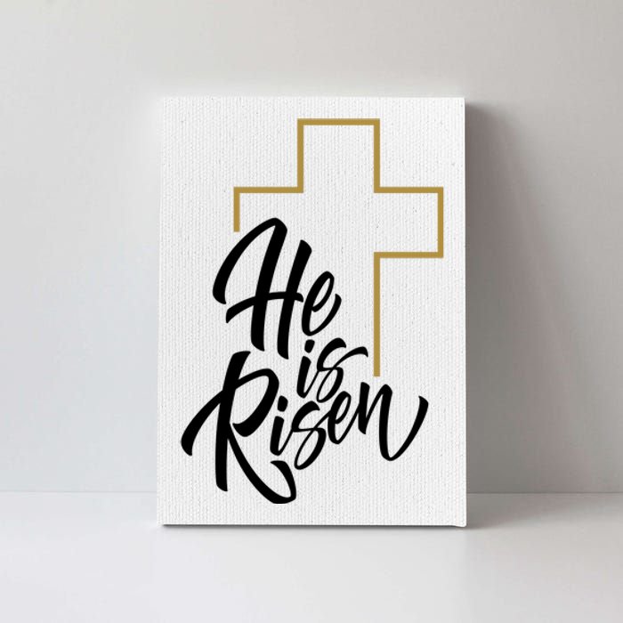 He Is Risen Easter Cross Christian Canvas