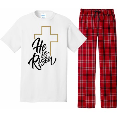 He Is Risen Easter Cross Christian Pajama Set