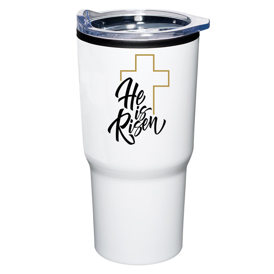 He Is Risen Easter Cross Christian Tumbler