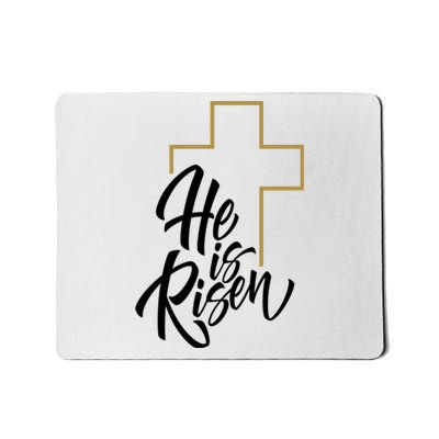 He Is Risen Easter Cross Christian Mousepad