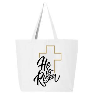 He Is Risen Easter Cross Christian 25L Jumbo Tote