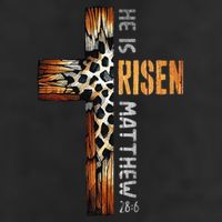 He Is Risen Cross Jesus Religious Christian Faith Easter 7 Panel Mesh Trucker Snapback Hat