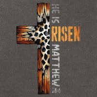 He Is Risen Cross Jesus Religious Christian Faith Easter Cotton Canvas Backpack