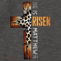 He Is Risen Cross Jesus Religious Christian Faith Easter Vector Backpack