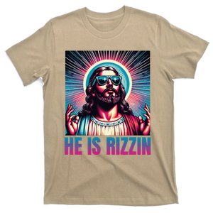 He Is Rizzin Jesus Is Rizzen Christan T-Shirt