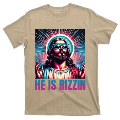 He Is Rizzin Jesus Is Rizzen Christan T-Shirt