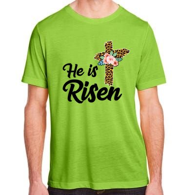 He Is Risen Jesus Christ Easter Cross Adult ChromaSoft Performance T-Shirt