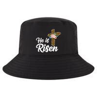 He Is Risen Jesus Christ Easter Cross Cool Comfort Performance Bucket Hat