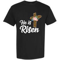 He Is Risen Jesus Christ Easter Cross Garment-Dyed Heavyweight T-Shirt