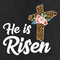 He Is Risen Jesus Christ Easter Cross Garment-Dyed Heavyweight T-Shirt