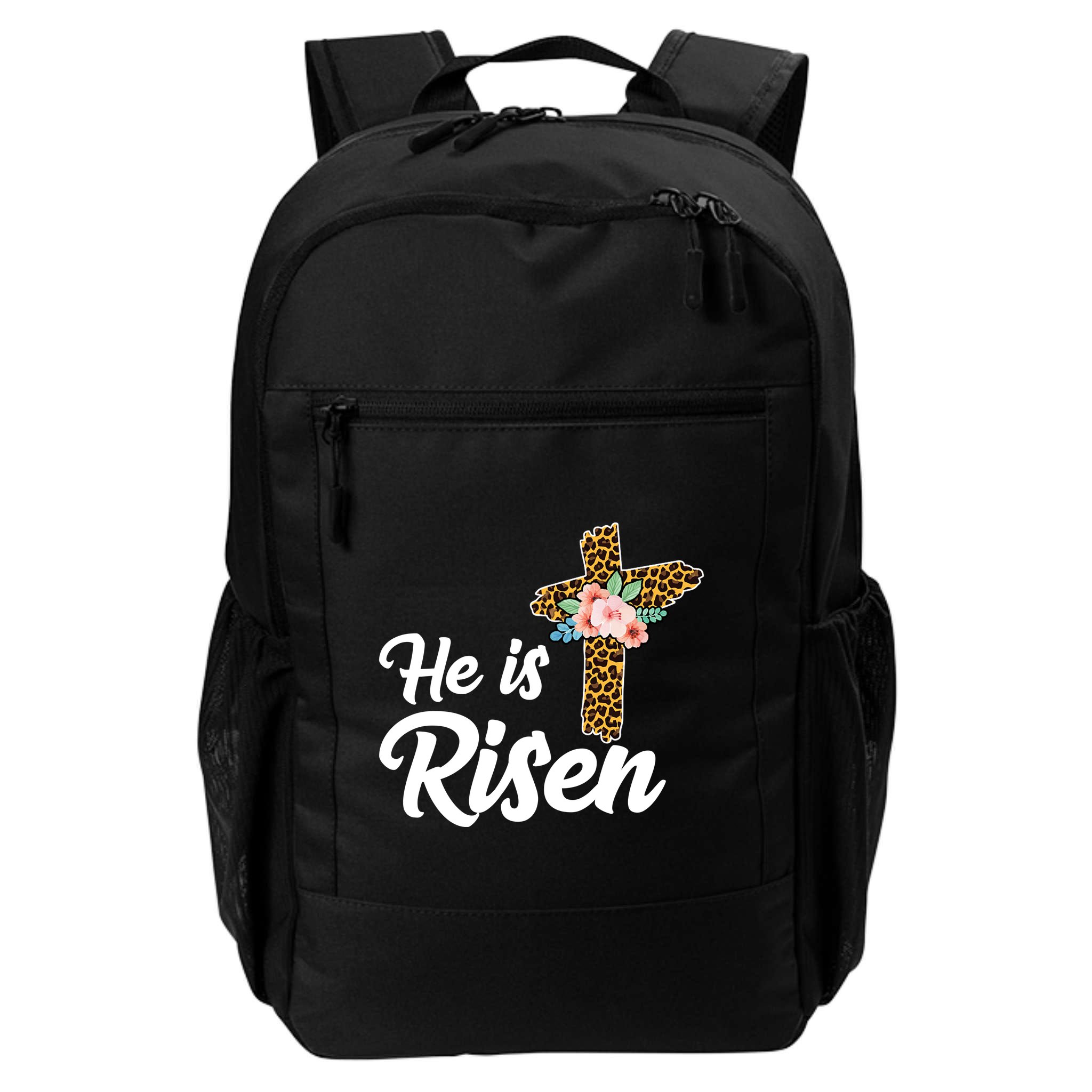 He Is Risen Jesus Christ Easter Cross Backpack
