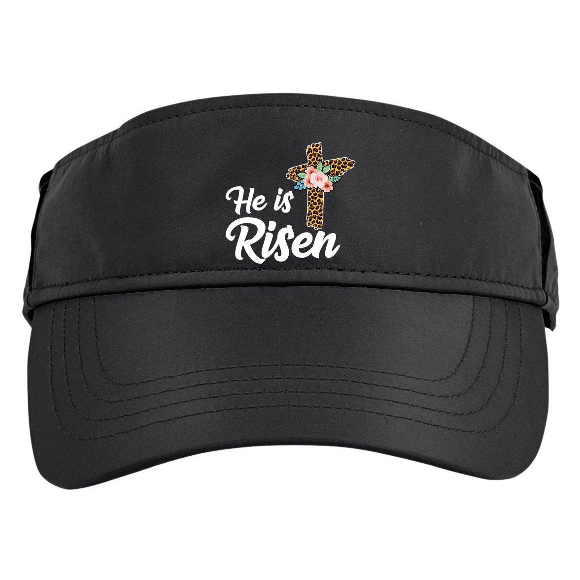 He Is Risen Jesus Christ Easter Cross Adult Drive Performance Visor